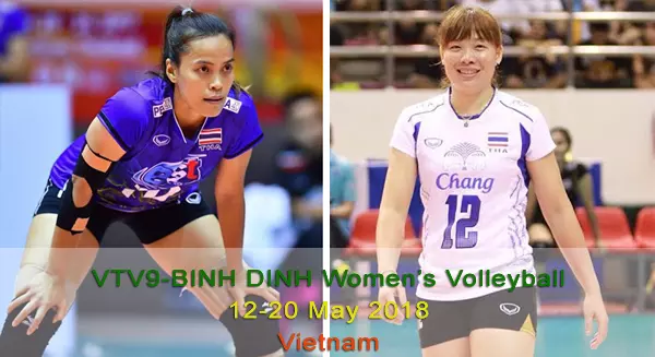 ดูวอลเลย์บอล หญิงไทย VTV9-BINH DINH Volleyball 12-20 May 2018